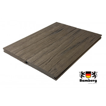 Террасная доска ДПК Bamberg Solid Fossiled, Brazilian Walnut