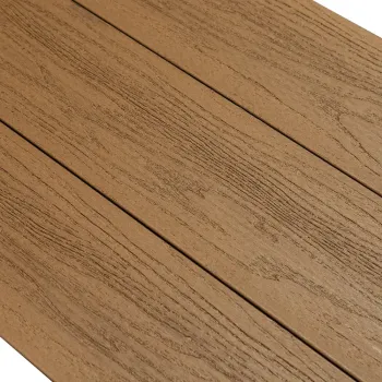 Террасная доска ДПК CM Decking Flax цвет тик 3000x138x20мм двусторонний структура дерева