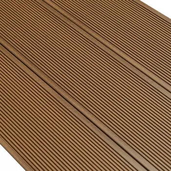 Террасная доска ДПК CM Decking Flax цвет тик 3000x138x20мм двусторонний структура дерева