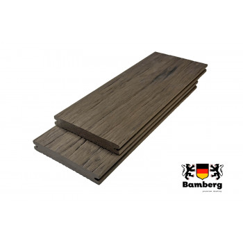 Террасная доска ДПК Bamberg Solid Fossiled, Brazilian Walnut
