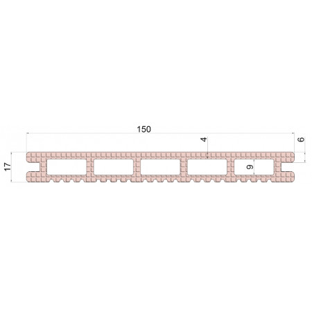 Террасная доска T-Decks PREMIUM 3D "150х17" CLASSIC